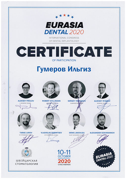 Eurasia Dental 2020 International Congress of Dental Implantology